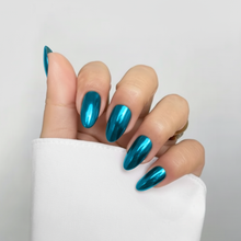 Load image into Gallery viewer, Blue Nebula CHROME Dip Powder