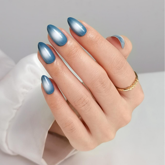 Celestial Mist Almond Press On