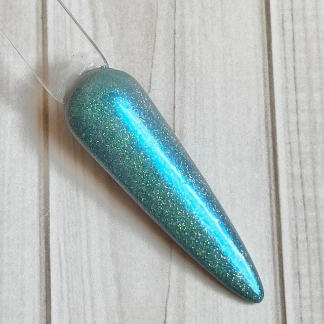 Blue Nebula CHROME Dip Powder