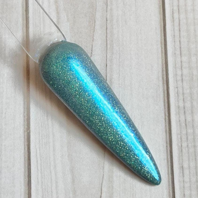 Blue Nebula CHROME Dip Powder