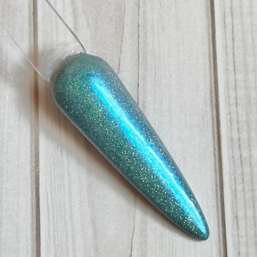 Blue Nebula CHROME Dip Powder