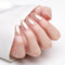 Pink Chrome Almond Press On