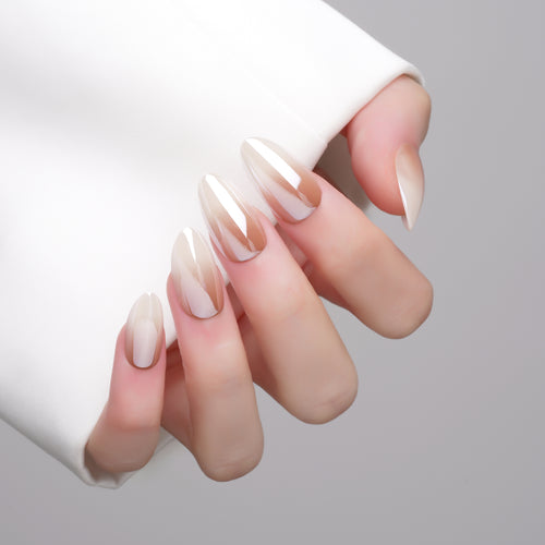 Dusk to Dawn Almond Press On