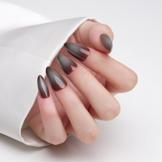 Semi Sweet Chocolate Almond Press On