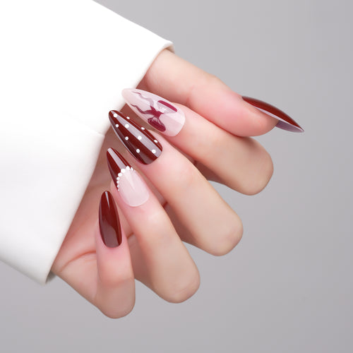 Perfectly Tied Almond Press On