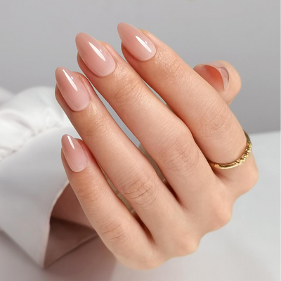 Natural Ombre Almond Press On