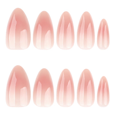 Pink Ombre Almond Press On