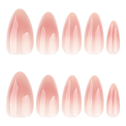 Pink Ombre Almond Press On