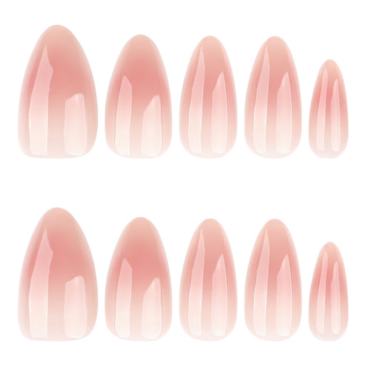 Pink Ombre Almond Press On