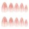 Pink Ombre Almond Press On