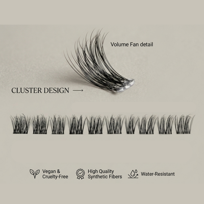 Wispy Pre-Glued Cluster Lashes