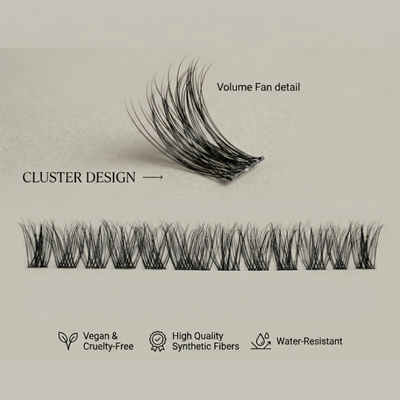 Luminous Pre-Glued Cluster Lashes