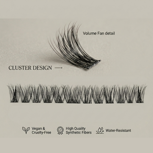 Luminous Pre-Glued Cluster Lashes