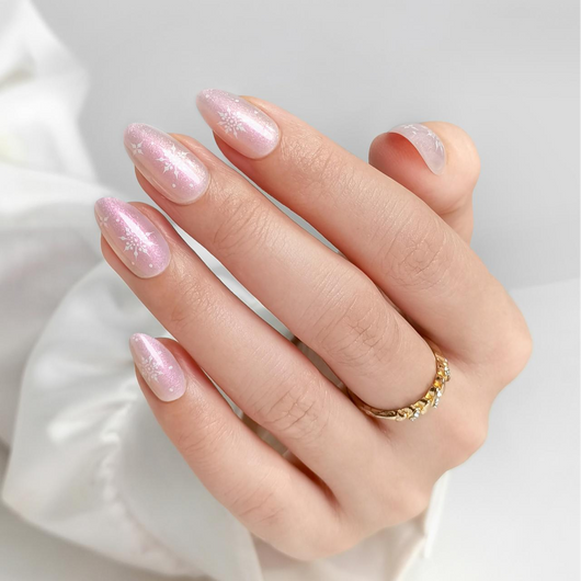 Winter Wonderland Almond Press On