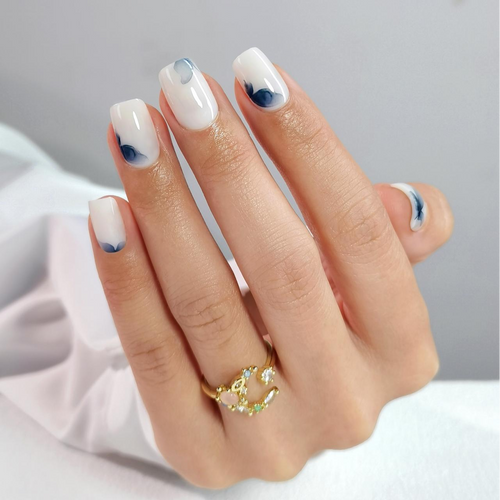 White Water Short Square Press On