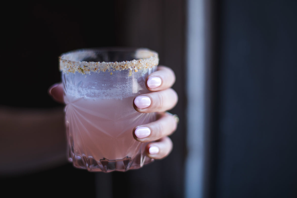 Pink_Manicure_Nail_Dip_polish_Margarita_Salt_Rim_Holiday_Cocktail